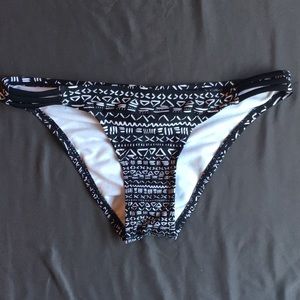 Small Xhilaration Black/White Bikini Bottoms